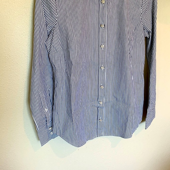 J. Crew Slim Fit Striped Jewel Button Top Size 4 NWT - Picture 4 of 9